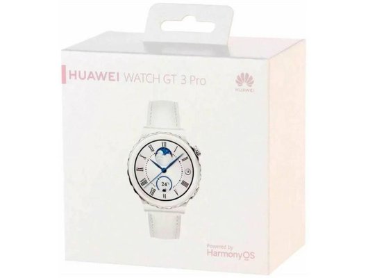 Смарт часы HUAWEI WATCH GT 3 PRO WHITE LEATHER STRAP (FRIGGA-B19V)